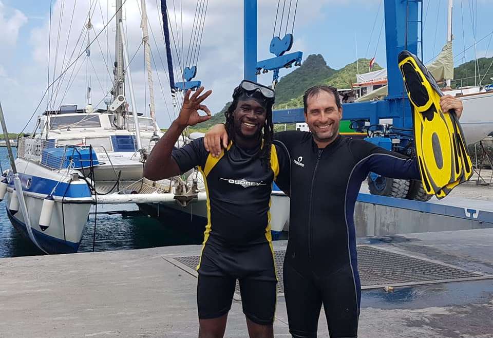 4ème carénage du bateau, c’est parti ! Retour en mer d’ici la fin de semaine…