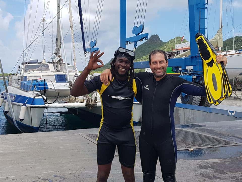 4ème carénage du bateau, c’est parti ! Retour en mer d’ici la fin de semaine…